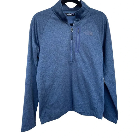 The North Face Men's Size Small Blue Quarter Zip Extra Zipper Pullover - Picture 1 of 9